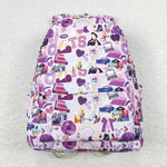 BA0172 Singer Star Purple Backpack Bag