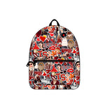 BA0173 Singer Star Red Backpack Bag