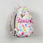 BA0174 Flower Pink Backpack Bag