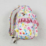 BA0174 Flower Pink Backpack Bag