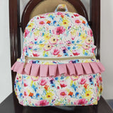 BA0174 Flower Pink Backpack Bag