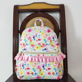 BA0174 Flower Pink Backpack Bag