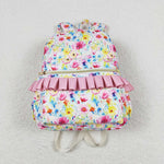 BA0174 Flower Pink Backpack Bag