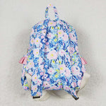 BA0175 Flower Blue Backpack Bag 17*13.2*5 inches