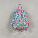 BA0176 Flower Pink Ruffles Backpack Bag