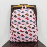 BA0181 Western Hat Pink Backpack Bag