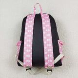 BA0183 Princess Bow Pink Dots Backpack Bag