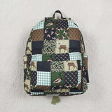 BA0199 Puppy Deer Duck Hunting Camo Plaid Bag
