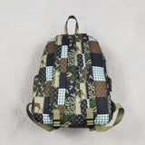 BA0199 Puppy Deer Duck Hunting Camo Plaid Bag