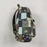 BA0199 Puppy Deer Duck Hunting Camo Plaid Bag
