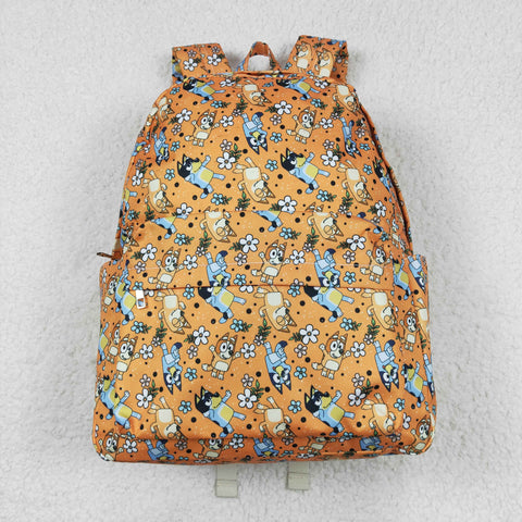 BA0213 Cartoon Blue Dog Backpack Bag