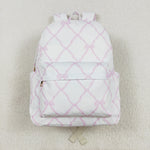 BA0225 Tie Bow Pink Kids Backpack Bag