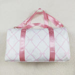 BA0226 Tie Bow Pink Duffle Bag