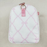 BA0226 Tie Bow Pink Duffle Bag