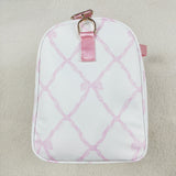 BA0226 Tie Bow Pink Duffle Bag