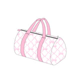 BA0226 Tie Bow Pink Duffle Bag