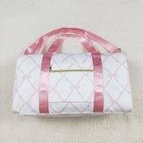 BA0226 Tie Bow Pink Duffle Bag