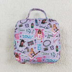 BA0229 Fashion Singer Star Pink Lunch Box Bag 8.5*8*3 inches