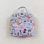 BA0229 Fashion Singer Star Pink Lunch Box Bag 8.5*8*3 inches