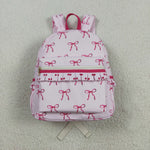 US Warehouse BA0233 Coquette Bows Pink Kids Backpack Bag