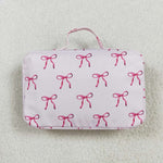 BA0234 Coquette Bows Pink Lunch Box Bag 13.4*9.4*3.5 inches