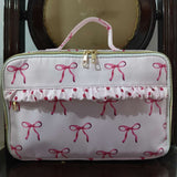 BA0234 Coquette Bows Pink Lunch Box Bag 13.4*9.4*3.5 inches