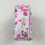 BA0235 Fashion Singer Star Pink Lunch Box Bag 13.4*9.4*3.5 inches