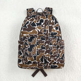 BA0236 Camo Brown Kids Backpack Bag