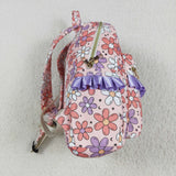 BA0240 Flower Purple Kids Backpack Bag