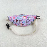 BA0253 Singer Star Fashion Purple Fanny pack Bag