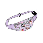 BA0253 Singer Star Fashion Purple Fanny pack Bag