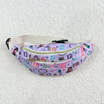 BA0253 Singer Star Fashion Purple Fanny pack Bag