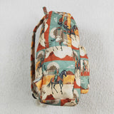 BA0266 Western Cowboy Horse Riding Kids Backpack Bag