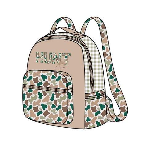 Preorder BA0267 HUNT Camo Elk Kids Backpack Bag