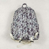 US Warehouse BA0268 Hunting Camo Dog Embroidery Kids Backpack Bag