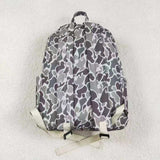 US Warehouse BA0268 Hunting Camo Dog Embroidery Kids Backpack Bag