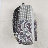 US Warehouse BA0268 Hunting Camo Dog Embroidery Kids Backpack Bag
