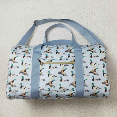 BA0275 Mallard Ducks Blue Duffle Bag