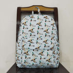 BA0277 Mallard Ducks Blue Kids Backpack Bag