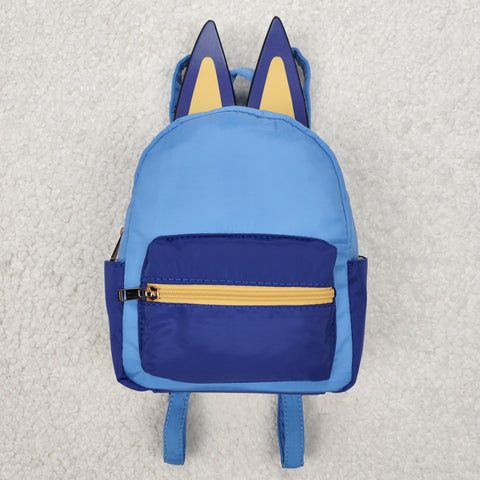 BA0281 Cartoon Blue Dog Kids Backpack Bag
