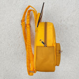 BA0282 Cartoon Blue Dog Orange Kids Backpack Bag