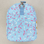 US Warehouse BA0286 Drip Ice Cream Blue Duffle Bag