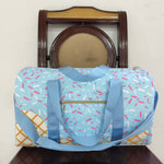 US Warehouse BA0286 Drip Ice Cream Blue Duffle Bag