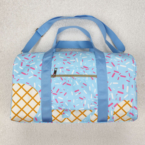 US Warehouse BA0286 Drip Ice Cream Blue Duffle Bag
