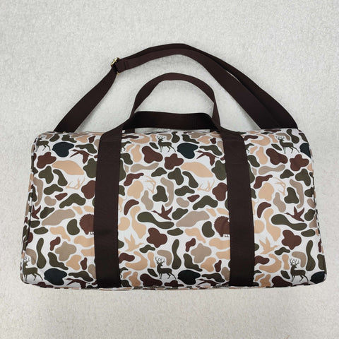 US Warehouse BA0287 Hunting Mallard Ducks Dogs Camo Duffle Bag
