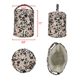 BA0289 Mallard Ducks Dogs Camo Basket Handbag Bag