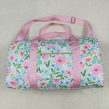 BA0290 Flower Pink Ruffles Duffle Bag