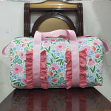 BA0290 Flower Pink Ruffles Duffle Bag