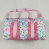 BA0290 Flower Pink Ruffles Duffle Bag