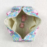 BA0291 Flower Pink Ruffles Duffle Bag